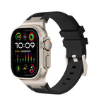 Loners Liquid Silicone Watch Band, For Apple Watch Ultra 49mm, For Apple Watch Series 8 45mm, For Apple Watch SE 2022 44mm