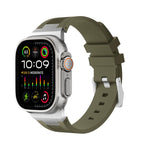 Loners Liquid Silicone Watch Band, For Apple Watch Ultra 49mm, For Apple Watch Series 8 45mm, For Apple Watch SE 2022 44mm