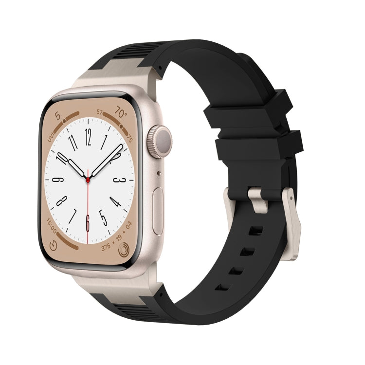 สายรัดนาฬิกาซิลิโคนเหลว Loners สำหรับ Apple Watch Series 7 45mm, สำหรับ Apple Watch SE 44mm, สำหรับ Apple Watch Series 6 44mm