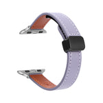 สายรัดนาฬิกาหนังแท้บางพร้อมหัวล็อกแม่เหล็ก สำหรับ Apple Watch 38mm
