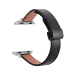 สายรัดนาฬิกาหนังแท้บางพร้อมหัวล็อกแม่เหล็ก สำหรับ Apple Watch 38mm