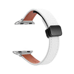 สายรัดนาฬิกาหนังแท้บางพร้อมหัวล็อกแม่เหล็ก สำหรับ Apple Watch 38mm