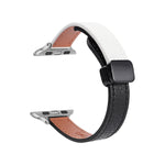 สายรัดนาฬิกาหนังแท้บางพร้อมหัวล็อกแม่เหล็ก สำหรับ Apple Watch 38mm