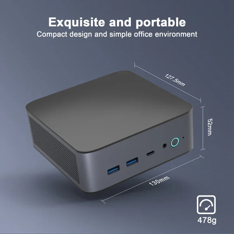 GXMO H90 มินิคอมพิวเตอร์ Windows 11 Intel Core i7 11390H โปรเซสเซอร์, ไม่มีแรมและ SSD