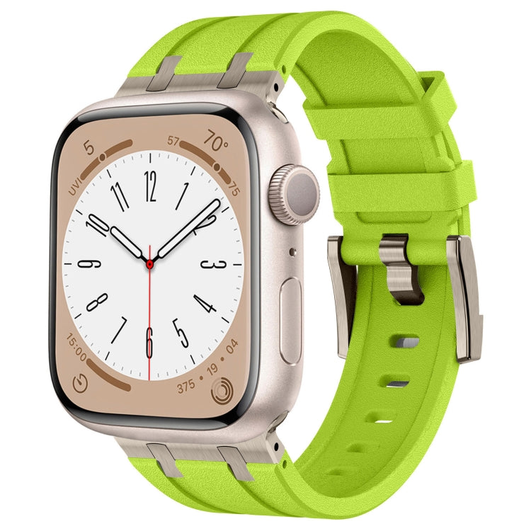 สายรัดนาฬิกาซิลิโคนเหลวลายหินสำหรับ Apple Watch SE 2023 44mm, สำหรับ Apple Watch Ultra 2 49mm, สำหรับ Apple Watch Series 9 45mm, สำหรับ Apple Watch Ultra 49mm