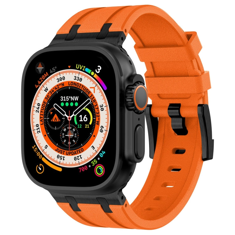 สายรัดนาฬิกาซิลิโคนเหลวลายหินสำหรับ Apple Watch SE 2023 44mm, สำหรับ Apple Watch Ultra 2 49mm, สำหรับ Apple Watch Series 9 45mm, สำหรับ Apple Watch Ultra 49mm