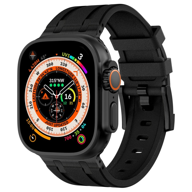 สายรัดนาฬิกาซิลิโคนเหลวลายหินสำหรับ Apple Watch SE 2023 44mm, สำหรับ Apple Watch Ultra 2 49mm, สำหรับ Apple Watch Series 9 45mm, สำหรับ Apple Watch Ultra 49mm