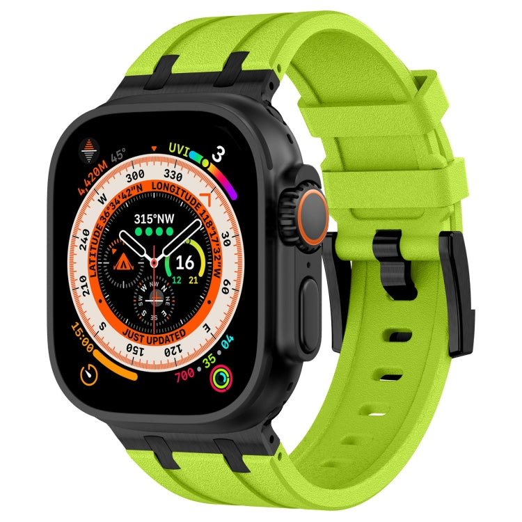 สายรัดนาฬิกาซิลิโคนเหลวลายหินสำหรับ Apple Watch SE 2023 44mm, สำหรับ Apple Watch Ultra 2 49mm, สำหรับ Apple Watch Series 9 45mm, สำหรับ Apple Watch Ultra 49mm