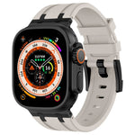 สายรัดนาฬิกาซิลิโคนเหลวลายหินสำหรับ Apple Watch SE 2023 44mm, สำหรับ Apple Watch Ultra 2 49mm, สำหรับ Apple Watch Series 9 45mm, สำหรับ Apple Watch Ultra 49mm