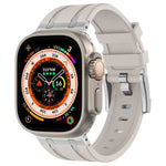 สายรัดนาฬิกาซิลิโคนเหลวลายหินสำหรับ Apple Watch SE 2023 44mm, สำหรับ Apple Watch Ultra 2 49mm, สำหรับ Apple Watch Series 9 45mm, สำหรับ Apple Watch Ultra 49mm
