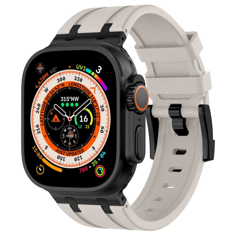 สายรัดนาฬิกาซิลิโคนเหลวลายหินสำหรับ Apple Watch SE 2023 44mm, สำหรับ Apple Watch Ultra 2 49mm, สำหรับ Apple Watch Series 9 45mm, สำหรับ Apple Watch Ultra 49mm