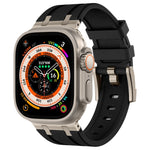 สายรัดนาฬิกาซิลิโคนเหลวลายหินสำหรับ Apple Watch SE 2023 44mm, สำหรับ Apple Watch Ultra 2 49mm, สำหรับ Apple Watch Series 9 45mm, สำหรับ Apple Watch Ultra 49mm