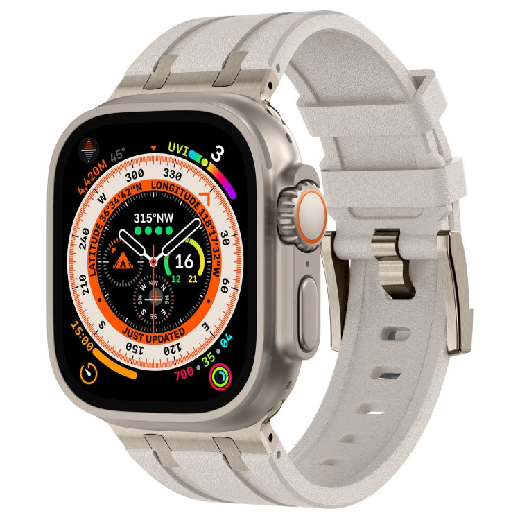 สายรัดนาฬิกาซิลิโคนเหลวลายหินสำหรับ Apple Watch SE 2023 44mm, สำหรับ Apple Watch Ultra 2 49mm, สำหรับ Apple Watch Series 9 45mm, สำหรับ Apple Watch Ultra 49mm