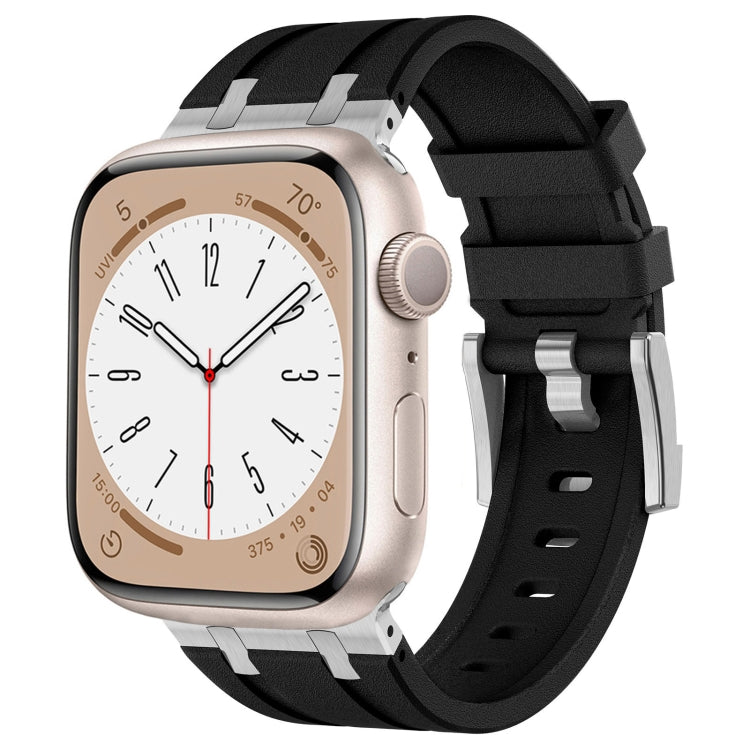 สายรัดนาฬิกาซิลิโคนเหลวลายหินสำหรับ Apple Watch Series 8 45mm, สำหรับ Apple Watch SE 2022 44mm, สำหรับ Apple Watch Series 7 45mm, สำหรับ Apple Watch SE 44mm