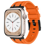 สายรัดนาฬิกาซิลิโคนเหลวลายหินสำหรับ Apple Watch Series 8 45mm, สำหรับ Apple Watch SE 2022 44mm, สำหรับ Apple Watch Series 7 45mm, สำหรับ Apple Watch SE 44mm