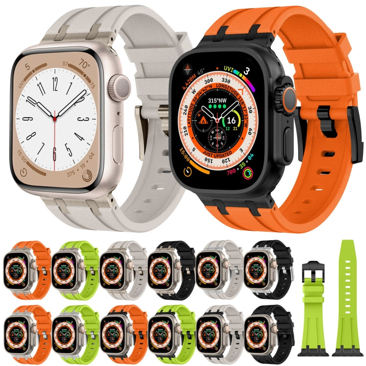 สายรัดนาฬิกาซิลิโคนเหลวลายหินสำหรับ Apple Watch SE 2023 44mm, สำหรับ Apple Watch Ultra 2 49mm, สำหรับ Apple Watch Series 9 45mm, สำหรับ Apple Watch Ultra 49mm
