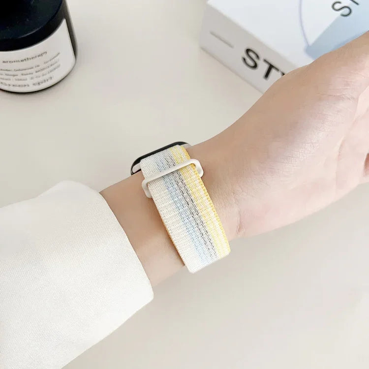 สายรัดนาฬิกาไนลอนแบบตะขอคู่และห่วง สำหรับ Apple Watch 38mm
