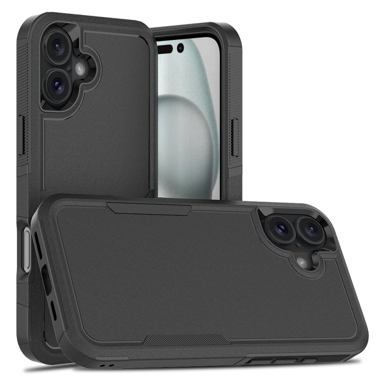 เคสโทรศัพท์ 2 in 1 PC + TPU สำหรับ iPhone 17e / 16e, สำหรับ iPhone 17 Pro Max, สำหรับ iPhone 17 Pro, สำหรับ iPhone 17, สำหรับ iPhone Air, สำหรับ iPhone 16 Pro Max, สำหรับ iPhone 16 Pro, สำหรับ iPhone 16 Plus