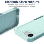 เคสโทรศัพท์ 2 in 1 PC + TPU สำหรับ iPhone 17e / 16e, สำหรับ iPhone 17 Pro Max, สำหรับ iPhone 17 Pro, สำหรับ iPhone 17, สำหรับ iPhone Air, สำหรับ iPhone 16 Pro Max, สำหรับ iPhone 16 Pro, สำหรับ iPhone 16 Plus