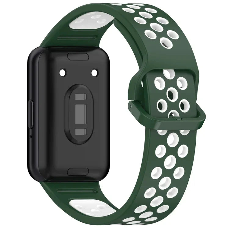 สายซิลิโคนสองสีระบายอากาศได้ สำหรับ Samsung Galaxy Fit 3