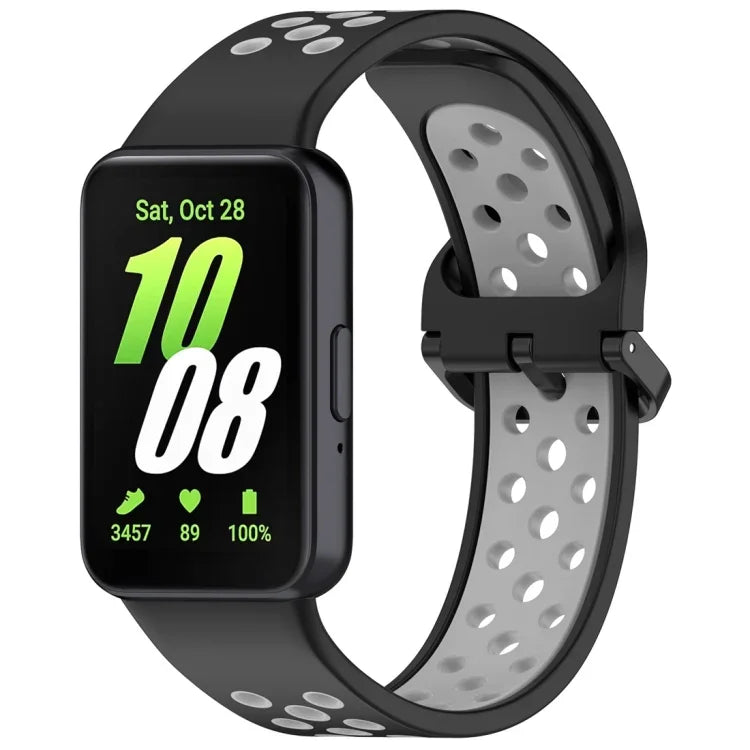 สายซิลิโคนสองสีระบายอากาศได้ สำหรับ Samsung Galaxy Fit 3