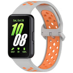 สายซิลิโคนสองสีระบายอากาศได้ สำหรับ Samsung Galaxy Fit 3