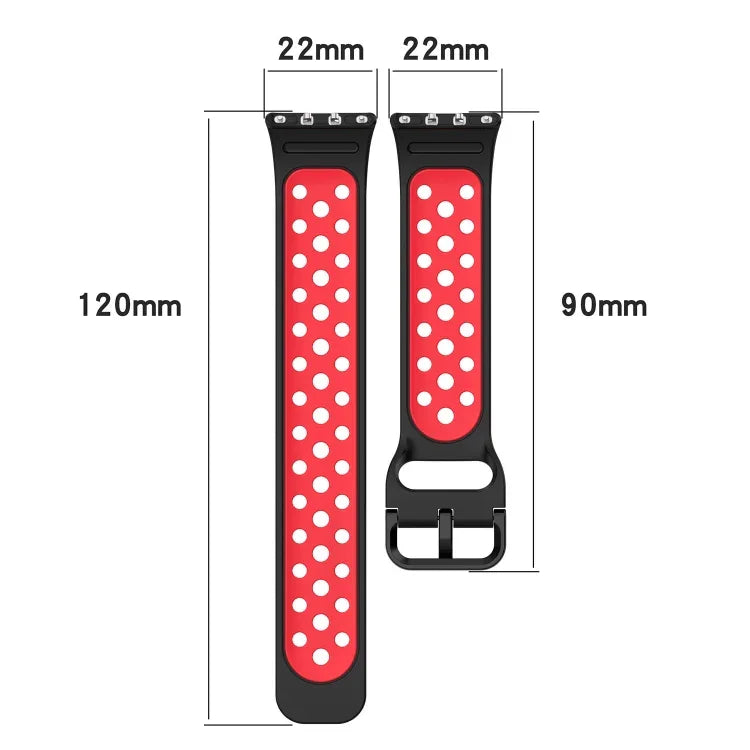 สายซิลิโคนสองสีระบายอากาศได้ สำหรับ Samsung Galaxy Fit 3