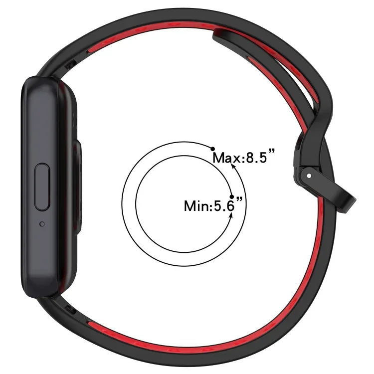 สายซิลิโคนสองสีระบายอากาศได้ สำหรับ Samsung Galaxy Fit 3