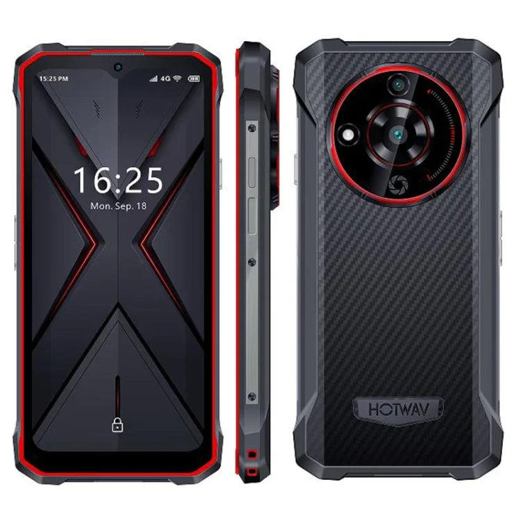 HOTWAV T7 โทรศัพท์กันกระแทก, แบตเตอรี่ 6280mAh, 6.52 นิ้ว Android 13 MT8788 Octa Core, เครือข่าย: 4G, OTG, 4GB+128GB