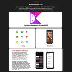 HOTWAV T7 โทรศัพท์กันกระแทก, แบตเตอรี่ 6280mAh, 6.52 นิ้ว Android 13 MT8788 Octa Core, เครือข่าย: 4G, OTG, 4GB+128GB