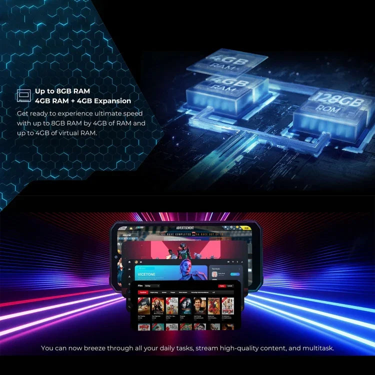 HOTWAV T7 โทรศัพท์กันกระแทก, แบตเตอรี่ 6280mAh, 6.52 นิ้ว Android 13 MT8788 Octa Core, เครือข่าย: 4G, OTG, 4GB+128GB