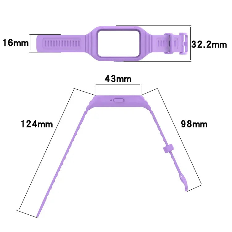 สาย TPU สีพื้นแบบบูรณาการ สำหรับ Samsung Galaxy Fit 3