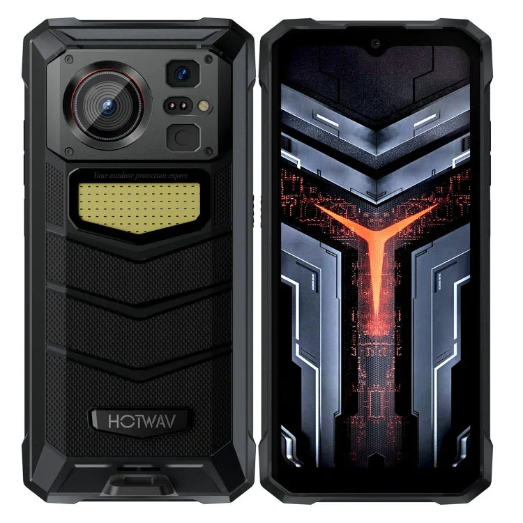 HOTWAV W11 โทรศัพท์กันกระแทก, มองเห็นในที่มืด, แบตเตอรี่ 20800mAh, 6.6 นิ้ว Android 13 MT8788 Octa Core, เครือข่าย: 4G, OTG, บันทึกการโทร, 6GB+256GB