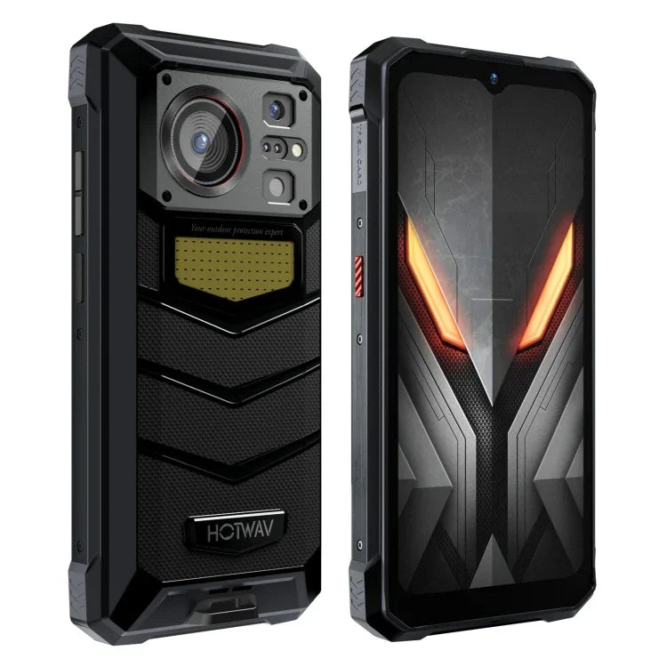 HOTWAV W11 โทรศัพท์กันกระแทก, มองเห็นในที่มืด, แบตเตอรี่ 20800mAh, 6.6 นิ้ว Android 13 MT8788 Octa Core, เครือข่าย: 4G, OTG, บันทึกการโทร, 6GB+256GB