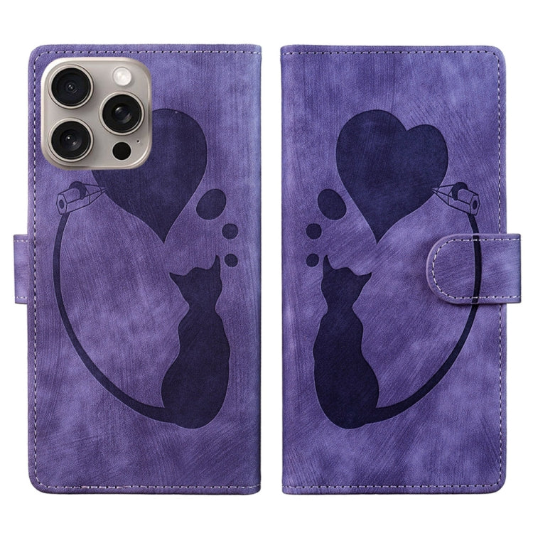 เคสโทรศัพท์หนังปั๊มลายปากกา หัวใจ แมว สำหรับ iPhone 14 Plus, สำหรับ iPhone 14, สำหรับ iPhone 14 Pro, สำหรับ iPhone 14 Pro Max, สำหรับ iPhone 7 / 8 / SE 2022, สำหรับ iPhone 13 Pro Max, สำหรับ iPhone 13 Pro, สำหรับ iPhone 13