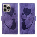 เคสโทรศัพท์หนังปั๊มลายปากกา หัวใจ แมว สำหรับ iPhone 14 Plus, สำหรับ iPhone 14, สำหรับ iPhone 14 Pro, สำหรับ iPhone 14 Pro Max, สำหรับ iPhone 7 / 8 / SE 2022, สำหรับ iPhone 13 Pro Max, สำหรับ iPhone 13 Pro, สำหรับ iPhone 13