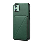 เคสโทรศัพท์ที่ใส่บัตรสองช่องลายหนังลูกวัว D04 สำหรับ iPhone 11, สำหรับ iPhone 11 Pro, สำหรับ iPhone X / XS, สำหรับ iPhone XR, สำหรับ iPhone XS Max, สำหรับ iPhone 7 Plus / 8 Plus