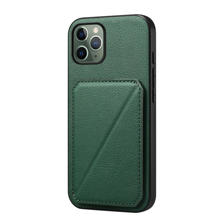 เคสโทรศัพท์ที่ใส่บัตรสองช่องลายหนังลูกวัว D04 สำหรับ iPhone 11, สำหรับ iPhone 11 Pro, สำหรับ iPhone X / XS, สำหรับ iPhone XR, สำหรับ iPhone XS Max, สำหรับ iPhone 7 Plus / 8 Plus