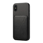 เคสโทรศัพท์ที่ใส่บัตรสองช่องลายหนังลูกวัว D04 สำหรับ iPhone 11, สำหรับ iPhone 11 Pro, สำหรับ iPhone X / XS, สำหรับ iPhone XR, สำหรับ iPhone XS Max, สำหรับ iPhone 7 Plus / 8 Plus