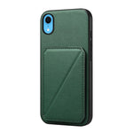 เคสโทรศัพท์ที่ใส่บัตรสองช่องลายหนังลูกวัว D04 สำหรับ iPhone 11, สำหรับ iPhone 11 Pro, สำหรับ iPhone X / XS, สำหรับ iPhone XR, สำหรับ iPhone XS Max, สำหรับ iPhone 7 Plus / 8 Plus