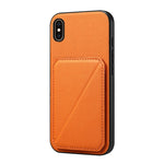 เคสโทรศัพท์ที่ใส่บัตรสองช่องลายหนังลูกวัว D04 สำหรับ iPhone 11, สำหรับ iPhone 11 Pro, สำหรับ iPhone X / XS, สำหรับ iPhone XR, สำหรับ iPhone XS Max, สำหรับ iPhone 7 Plus / 8 Plus