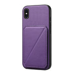 เคสโทรศัพท์ที่ใส่บัตรสองช่องลายหนังลูกวัว D04 สำหรับ iPhone 11, สำหรับ iPhone 11 Pro, สำหรับ iPhone X / XS, สำหรับ iPhone XR, สำหรับ iPhone XS Max, สำหรับ iPhone 7 Plus / 8 Plus