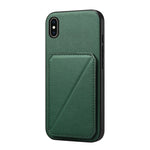 เคสโทรศัพท์ที่ใส่บัตรสองช่องลายหนังลูกวัว D04 สำหรับ iPhone 11, สำหรับ iPhone 11 Pro, สำหรับ iPhone X / XS, สำหรับ iPhone XR, สำหรับ iPhone XS Max, สำหรับ iPhone 7 Plus / 8 Plus