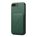 เคสโทรศัพท์ที่ใส่บัตรสองช่องลายหนังลูกวัว D04 สำหรับ iPhone 11, สำหรับ iPhone 11 Pro, สำหรับ iPhone X / XS, สำหรับ iPhone XR, สำหรับ iPhone XS Max, สำหรับ iPhone 7 Plus / 8 Plus