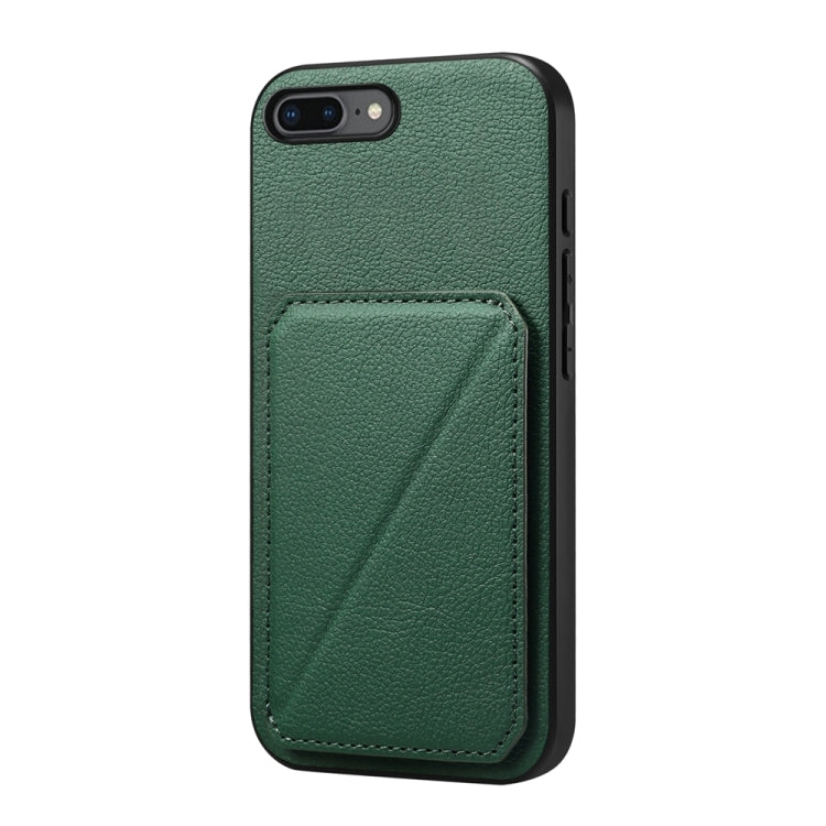 เคสโทรศัพท์ที่ใส่บัตรสองช่องลายหนังลูกวัว D04 สำหรับ iPhone 11, สำหรับ iPhone 11 Pro, สำหรับ iPhone X / XS, สำหรับ iPhone XR, สำหรับ iPhone XS Max, สำหรับ iPhone 7 Plus / 8 Plus