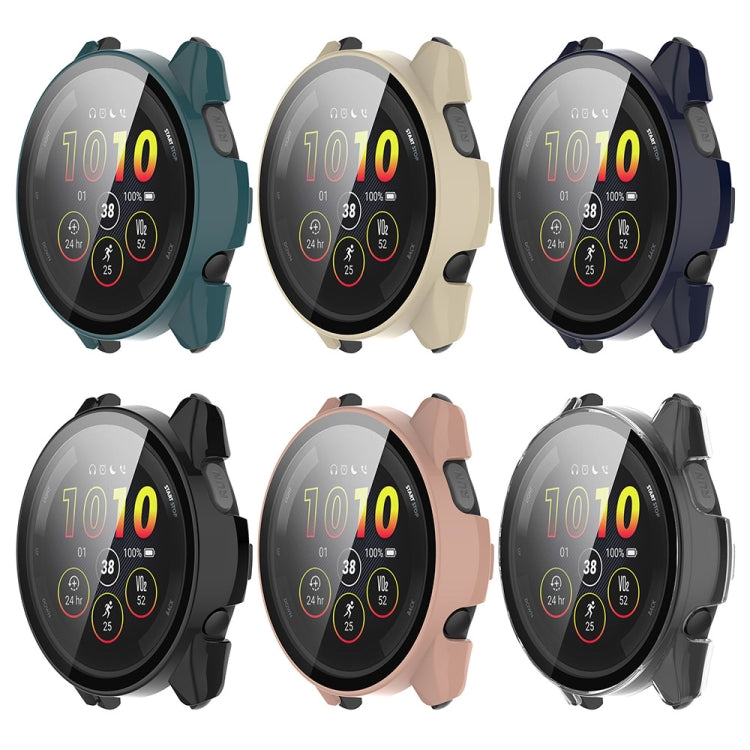 PC + Tempered Film Integrated Watch Protective Case, For Garmin Forerunner 165 / 165 Music