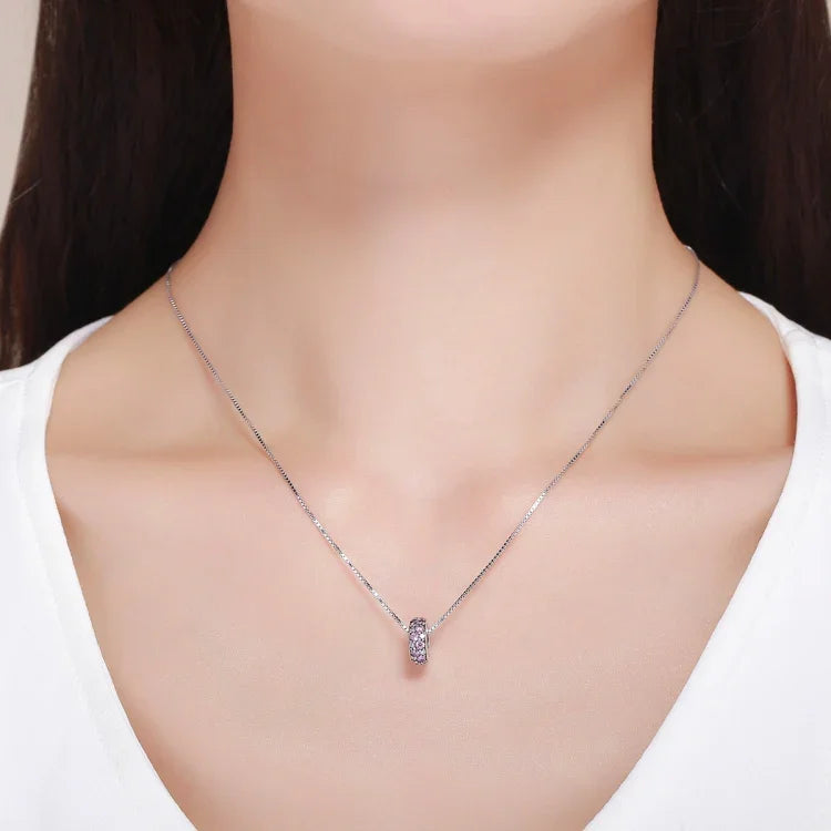 จี้เงินสเตอร์ลิง S925 ลูกปัดจังหวะหัวใจ อุปกรณ์สร้อยข้อมือสร้อยคอ DIY