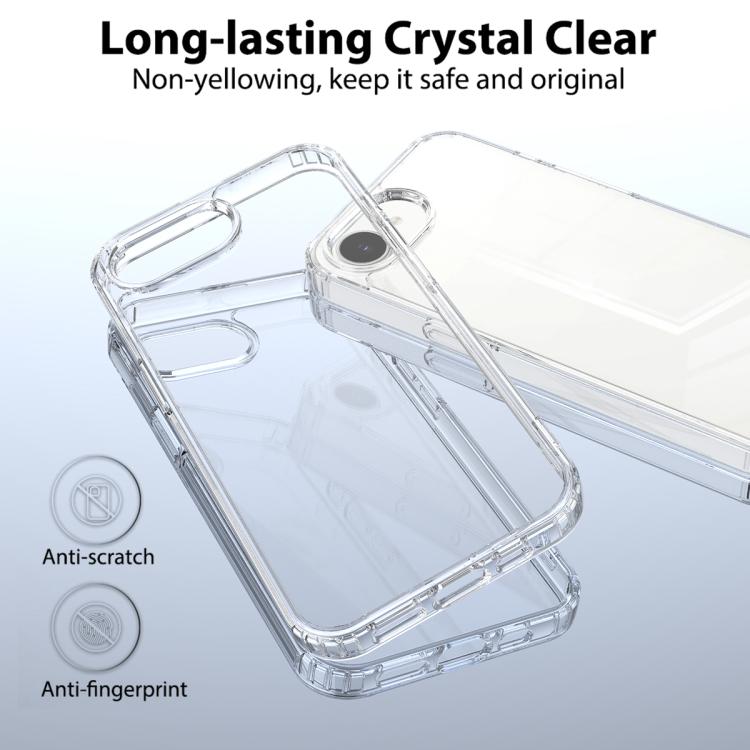 เคสโทรศัพท์ TPU อะคริลิกกันรอยขีดข่วน สำหรับ iPhone 17e / 16e, สำหรับ iPhone 17 Pro Max, สำหรับ iPhone 17 Pro, สำหรับ iPhone 17, สำหรับ iPhone Air, สำหรับ iPhone 16 Pro Max, สำหรับ iPhone 16 Pro, สำหรับ iPhone 16 Plus, สำหรับ iPhone 16