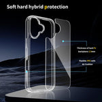 เคสโทรศัพท์ TPU อะคริลิกกันรอยขีดข่วน สำหรับ iPhone 17e / 16e, สำหรับ iPhone 17 Pro Max, สำหรับ iPhone 17 Pro, สำหรับ iPhone 17, สำหรับ iPhone Air, สำหรับ iPhone 16 Pro Max, สำหรับ iPhone 16 Pro, สำหรับ iPhone 16 Plus, สำหรับ iPhone 16
