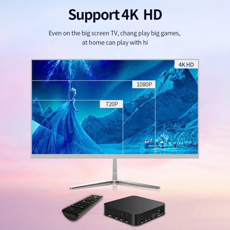MXQ Pro RK3228A กล่องเซ็ตท็อปเน็ตเวิร์ก 4K HD CPU Quad-Core, 2GB+16GB